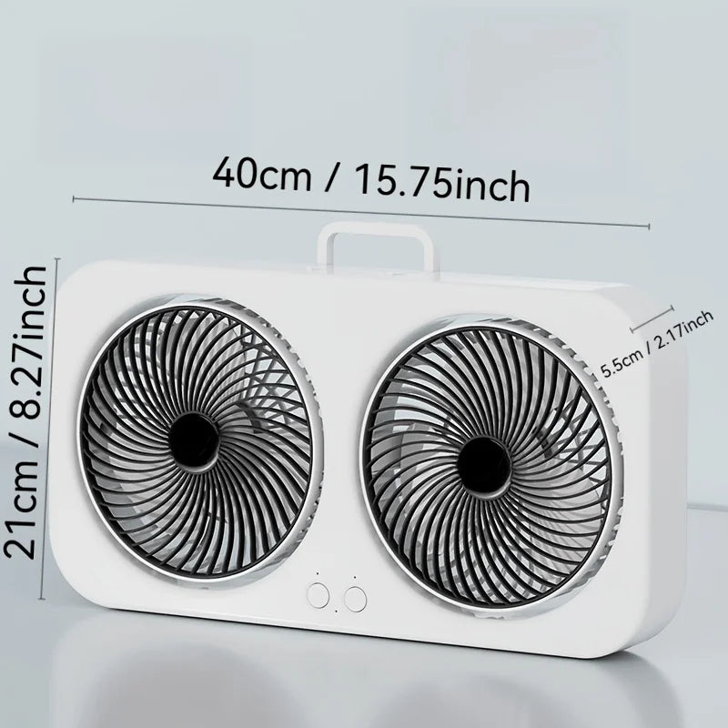 Gust Dual-Head Desk & Wall Fan