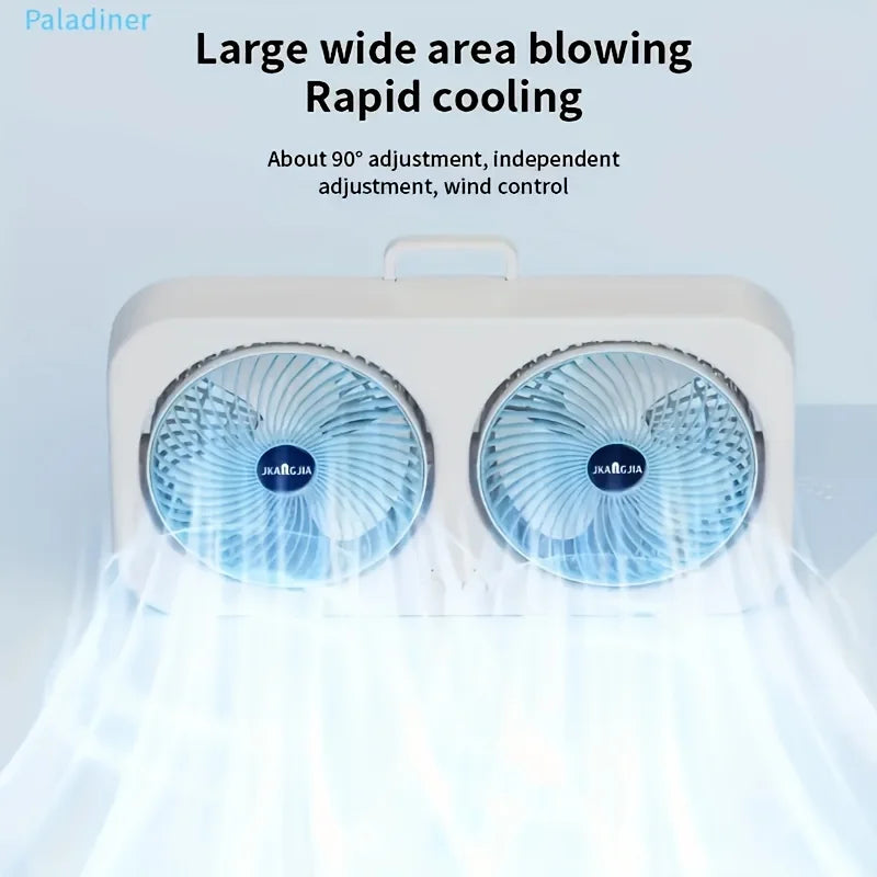 Gust Dual-Head Desk & Wall Fan