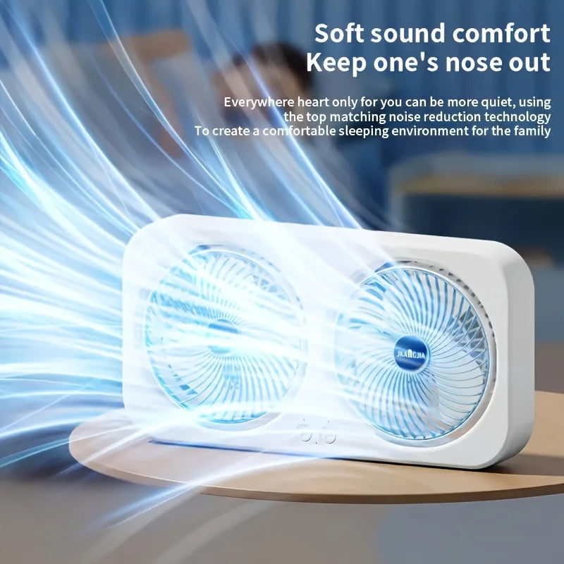 Gust Dual-Head Desk & Wall Fan